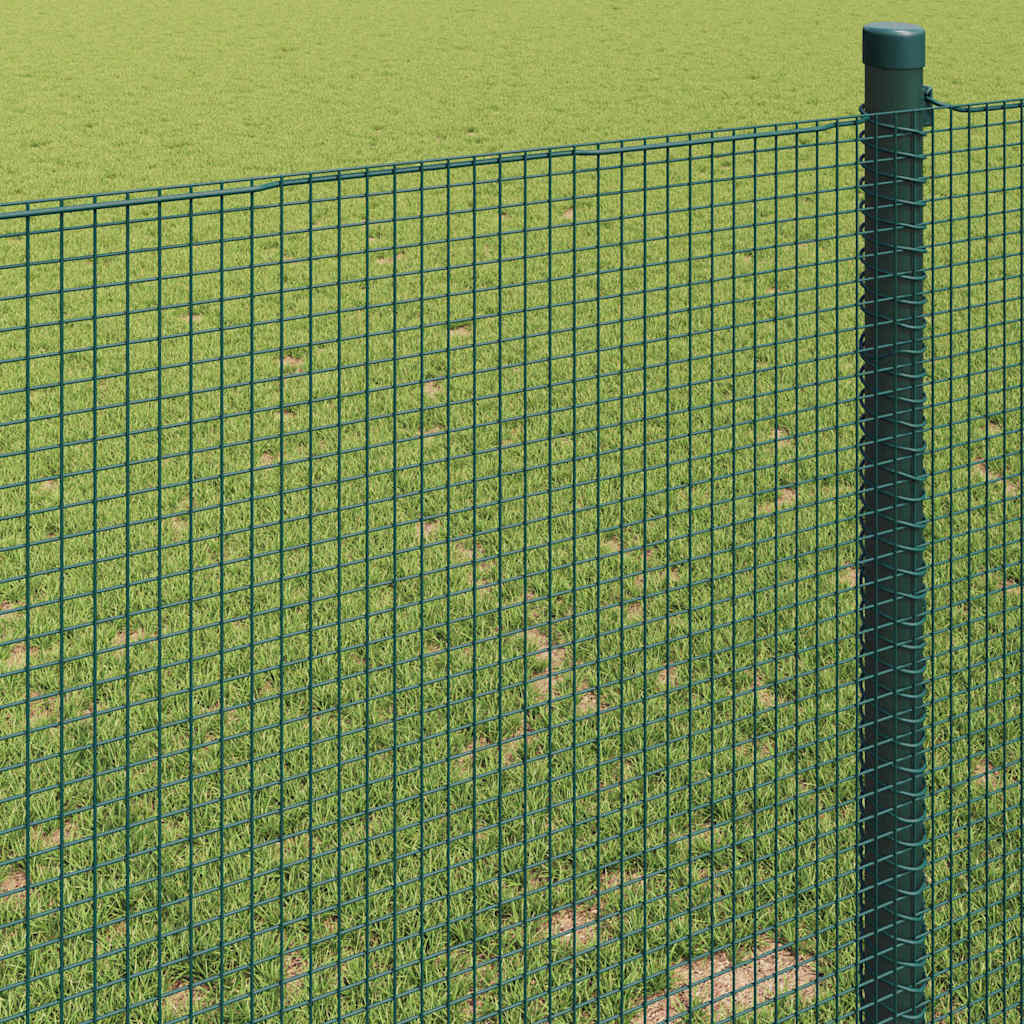 Geschweißter Drahtzaun Grün 1,4 x 50 m Stahl