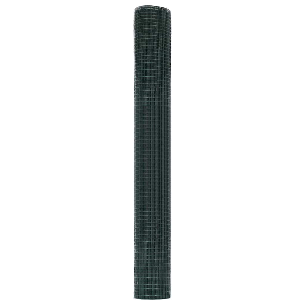 Geschweißter Drahtzaun Grün 1.4 x 50 m Stahl