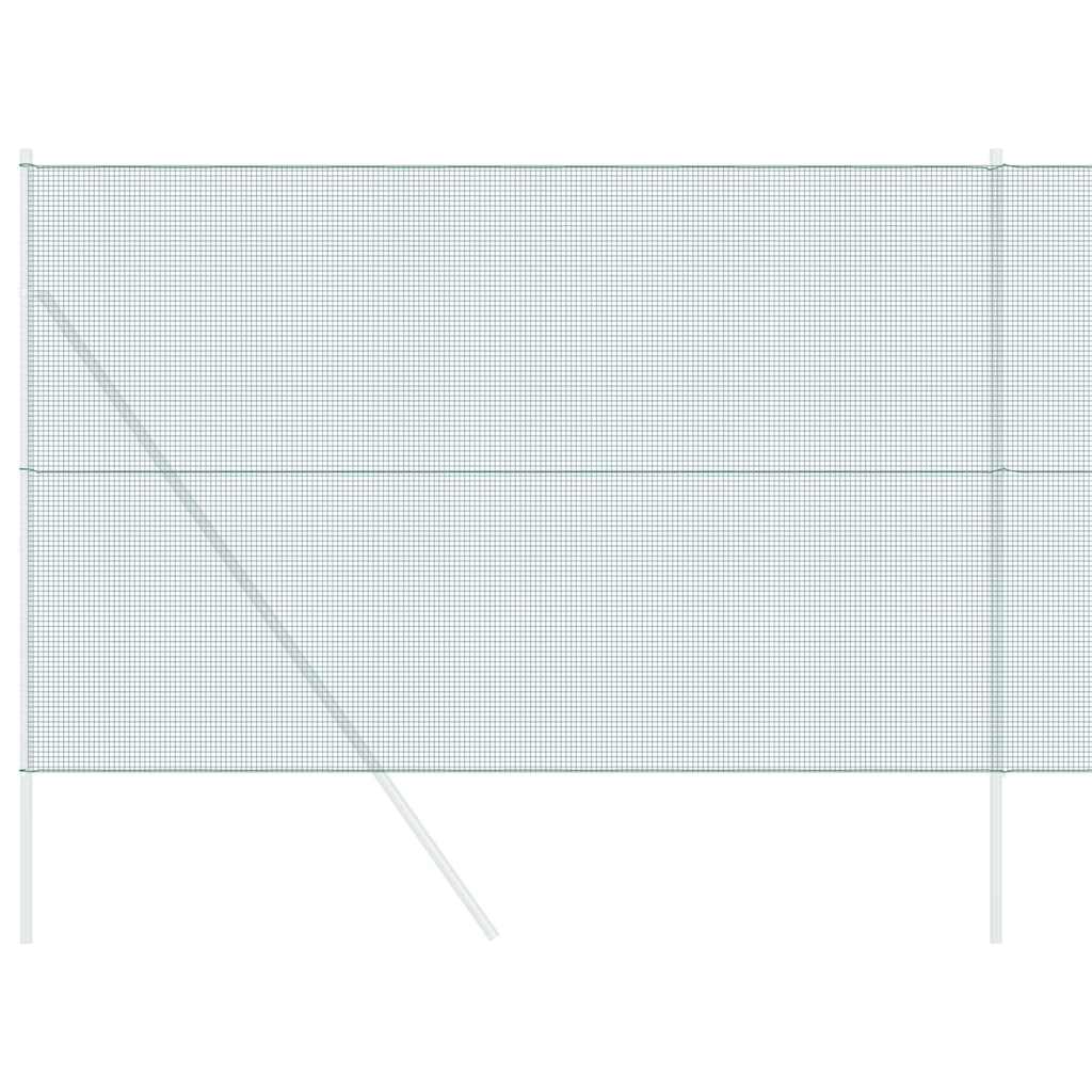 Geschweißter Drahtzaun Grün 1.5 x 50 m Stahl