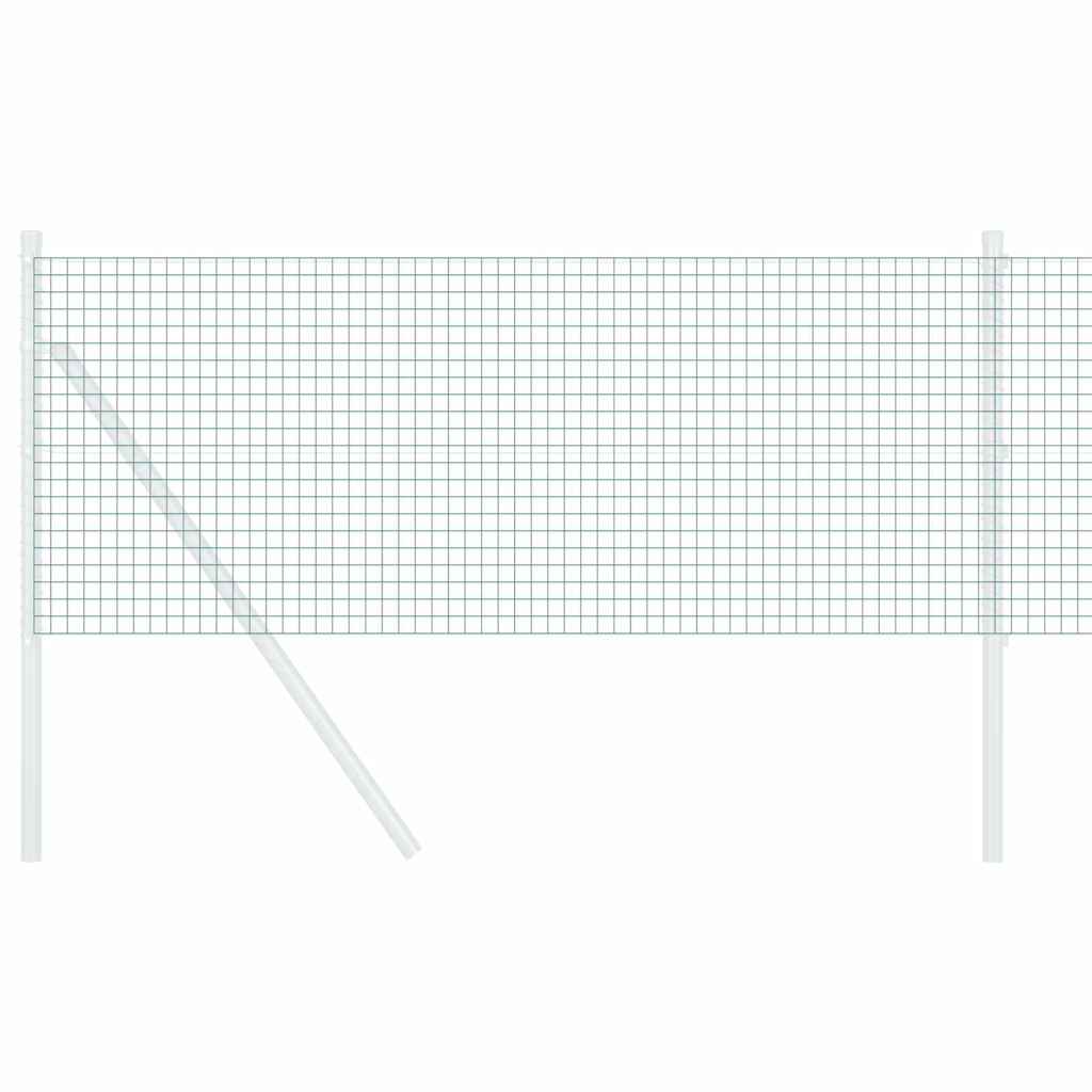 Geschweißter Drahtzaun Grün 0,5 x 100 m Stahl