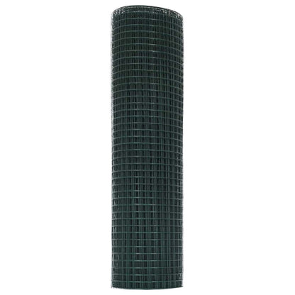 Geschweißter Drahtzaun Grün 0,8 x 100 m Stahl
