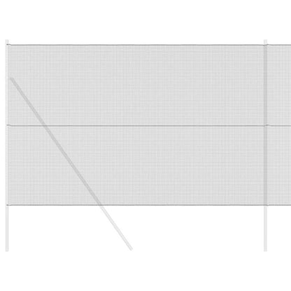 Geschweißter Drahtzaun Grau 1.6 x 10 m Stahl