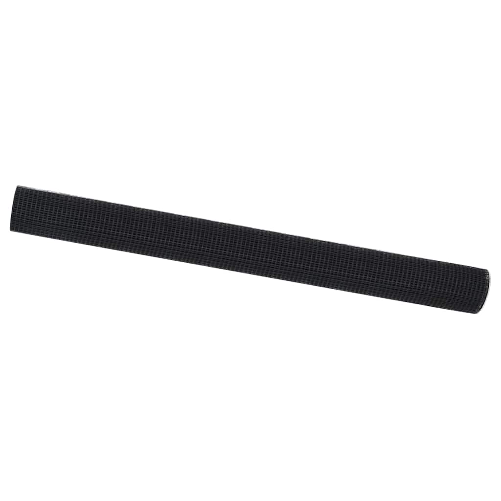 Geschweißter Drahtzaun Grau 1.5 x 25 m Stahl