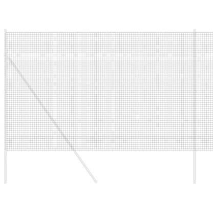 Geschweißter Drahtzaun Grau 1.6 x 25 m Stahl