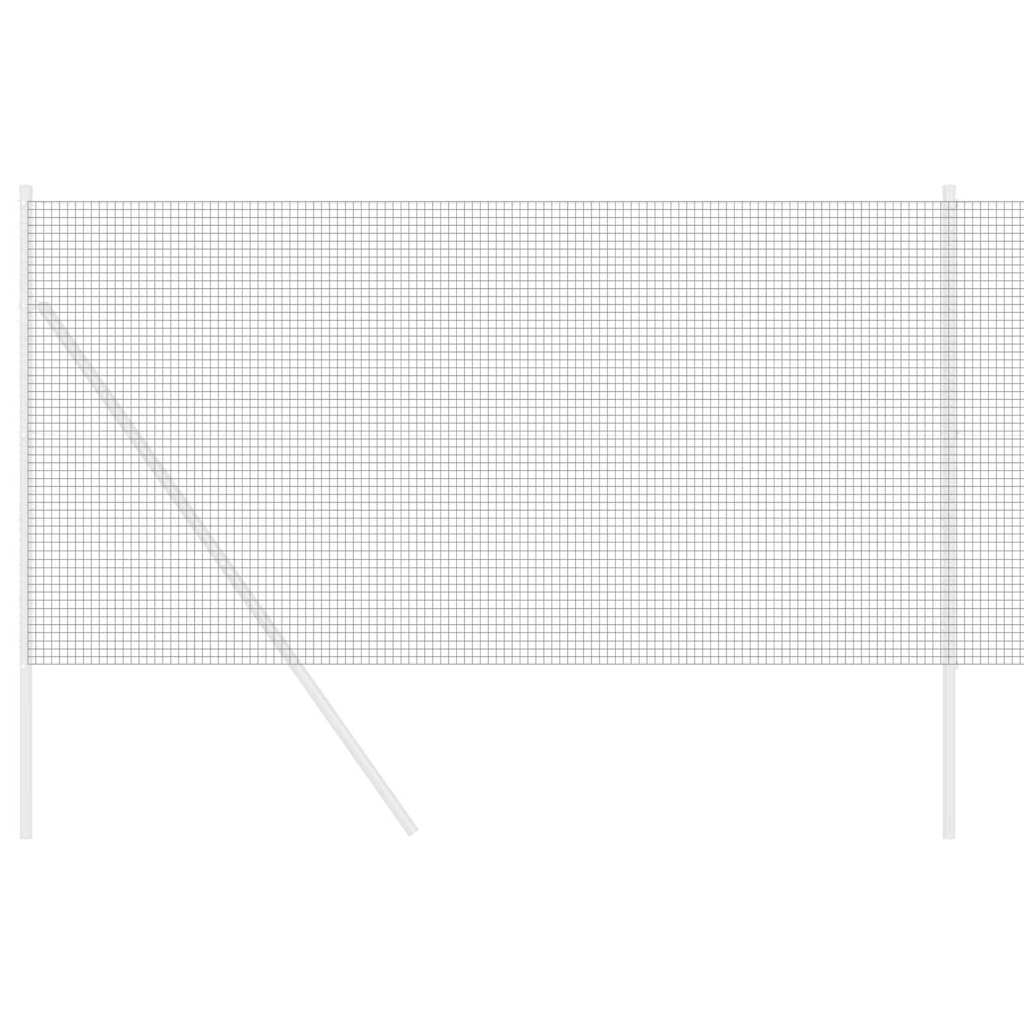 Geschweißter Drahtzaun Grau 1.2 x 50 m Stahl