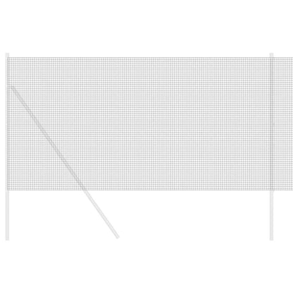 Geschweißter Drahtzaun Grau 1.4 x 50 m Stahl