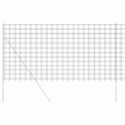Geschweißter Drahtzaun Grau 1.4 x 50 m Stahl