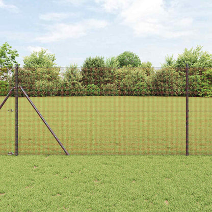 Geschweißter Drahtzaun Rot 1.5 x 25 m Stahl