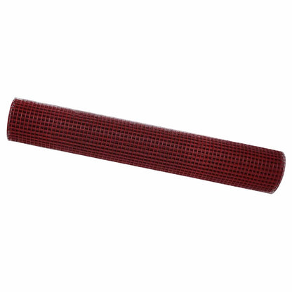 Geschweißter Drahtzaun Rot 1.5 x 25 m Stahl