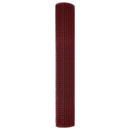 Geschweißter Drahtzaun Rot 1.5 x 25 m Stahl