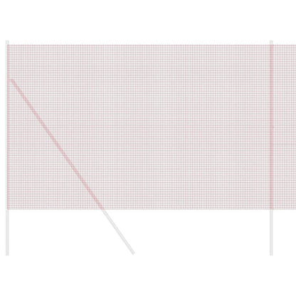 Geschweißter Drahtzaun Rot 1.5 x 25 m Stahl