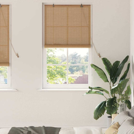 Fenster Jalousien Sonstiges Hellbraun Bambus