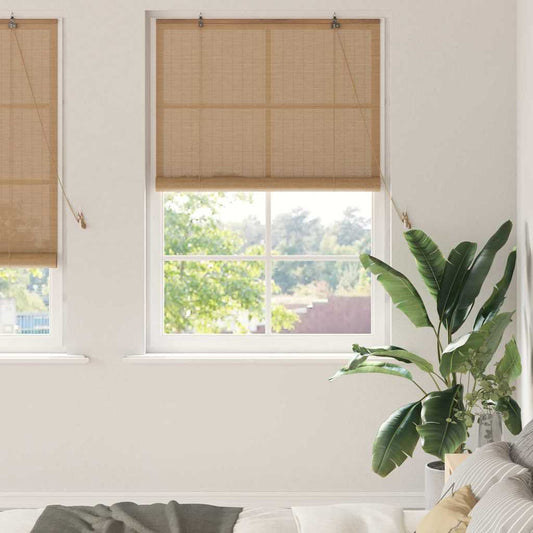 Fenster Jalousien & Rollos Sonstiges Hellbraun Bambus