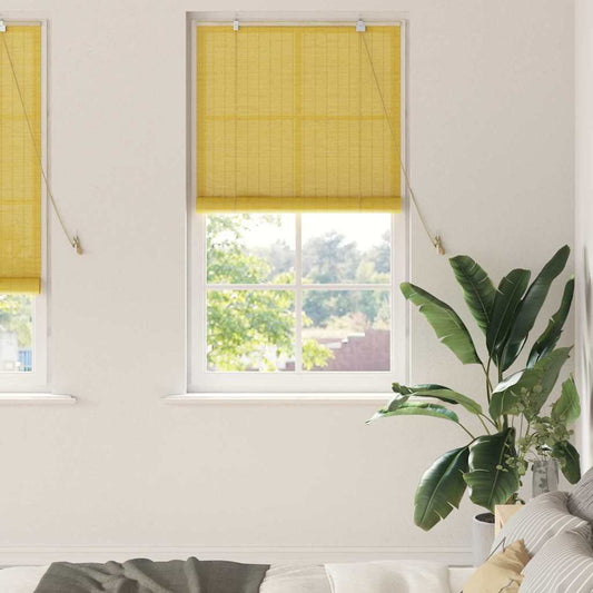 Fensterjalousien & -rollos Sonstiges Gelb Bambus
