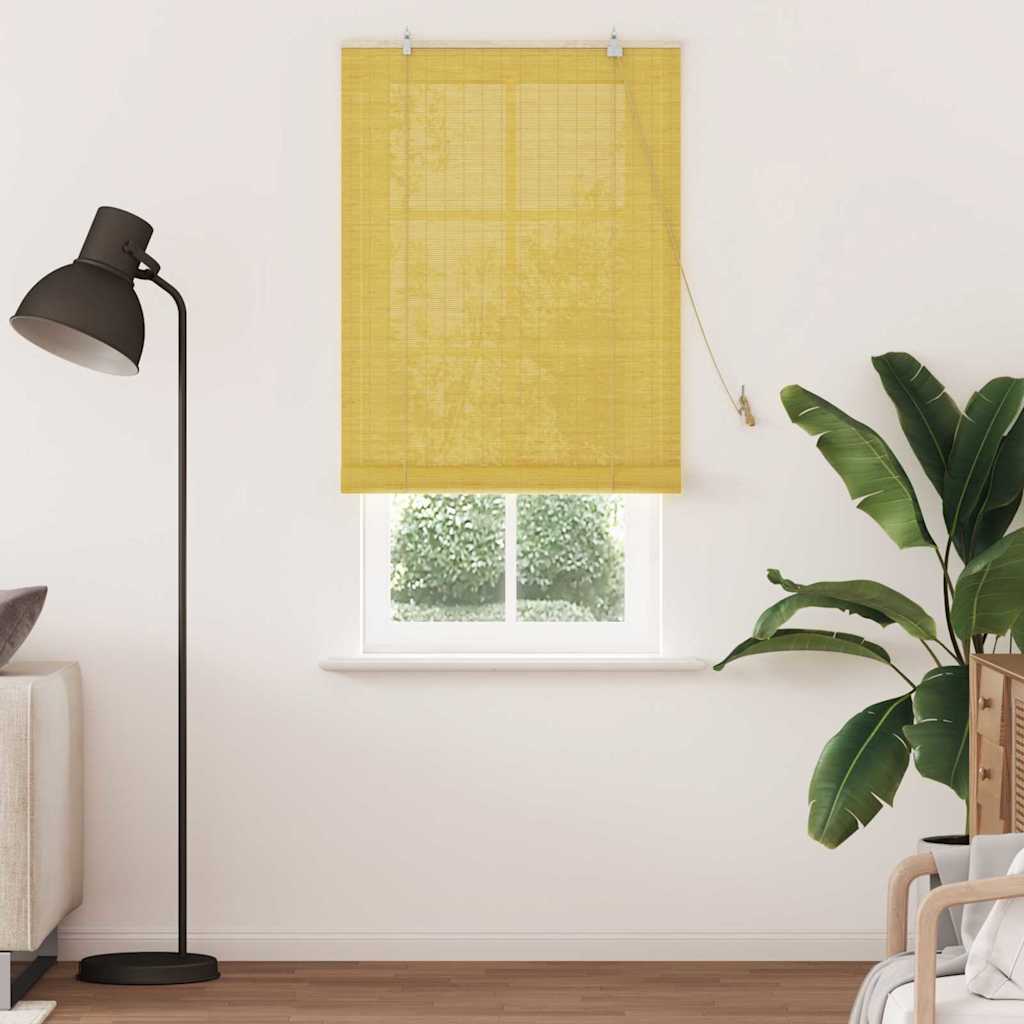Fensterjalousien & -rollos Sonstiges Gelb Bambus