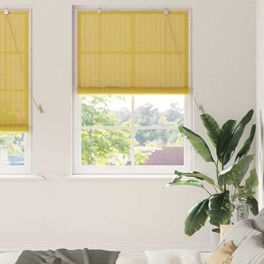 Fenster Jalousien & Rollos Sonstiges Gelb Bambus