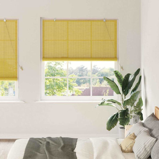Fensterjalousien & -rollos Sonstiges Gelb Bambus