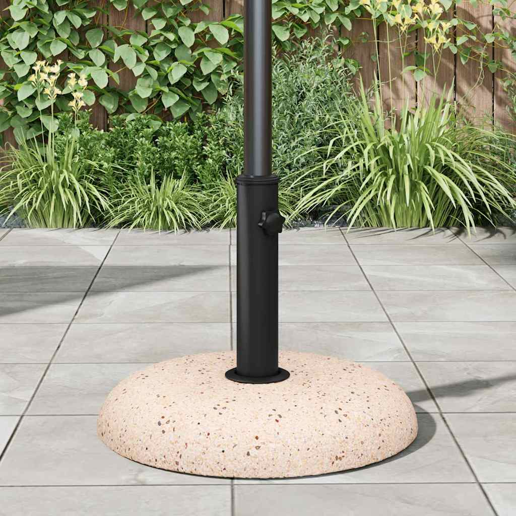 Sonnenschirmständer Gelb, Schwarz 45 x 45 x 40 cm Beton, Metall