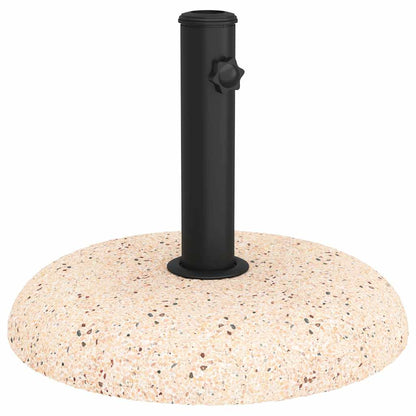 Sonnenschirmständer Gelb, Schwarz 45 x 45 x 40 cm Beton, Metall