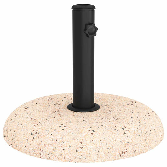 Sonnenschirmständer Gelb, Schwarz 45 x 45 x 40 cm Beton, Metall