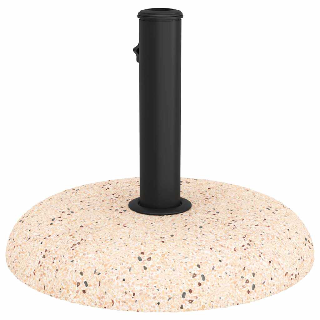 Sonnenschirmständer Gelb, Schwarz 45 x 45 x 40 cm Beton, Metall