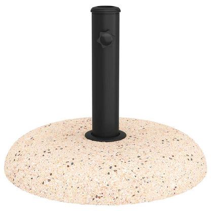 Sonnenschirmständer Gelb, Schwarz 45 x 45 x 40 cm Beton, Metall