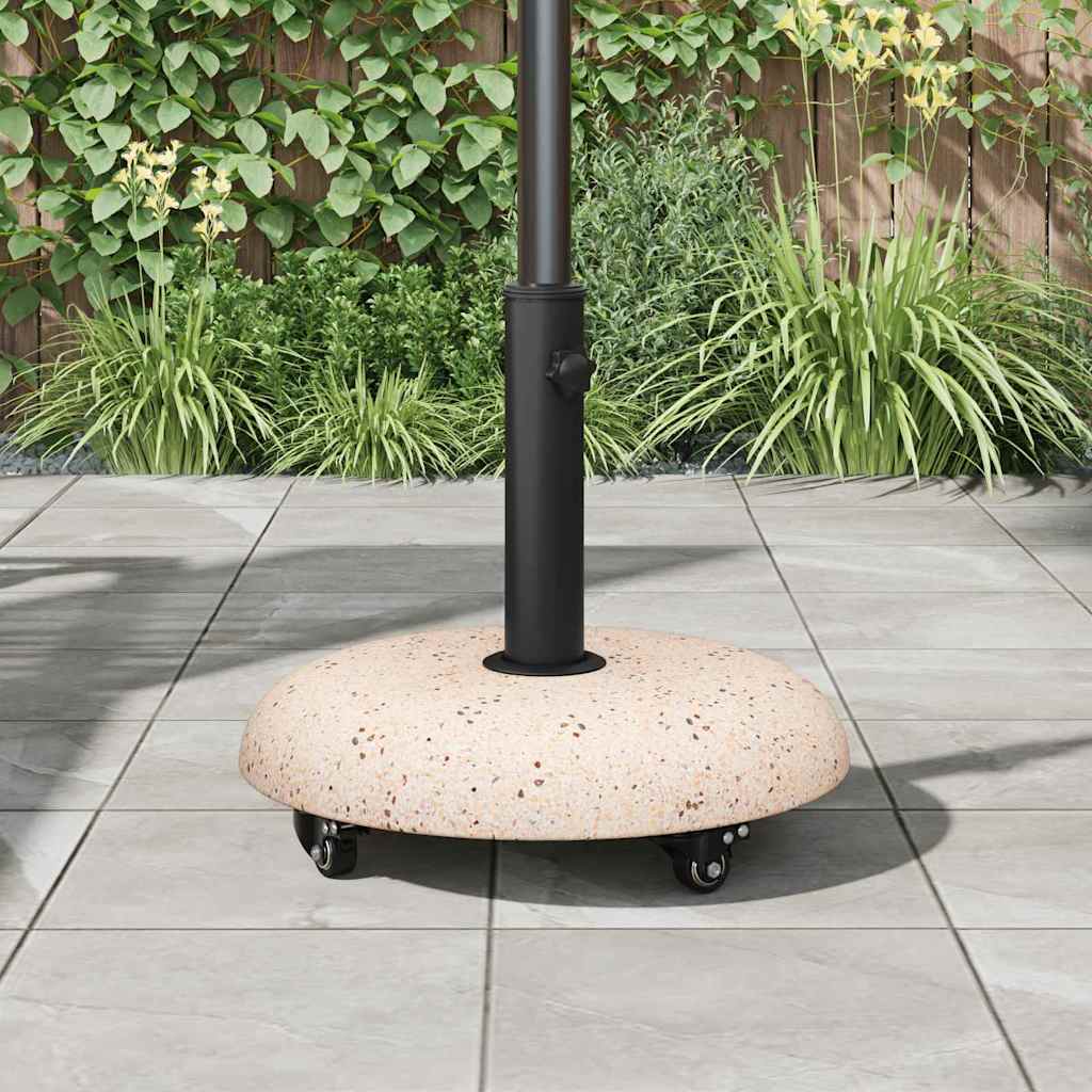 Sonnenschirmständer Gelb, Schwarz 45 x 45 x 40 cm Beton, Metall