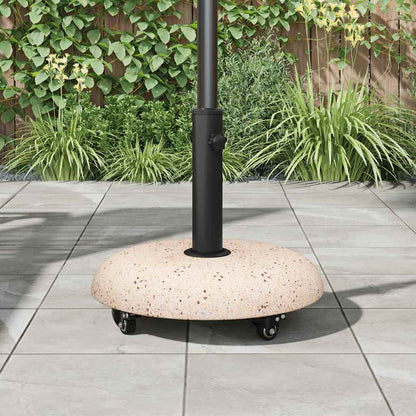 Sonnenschirmständer Gelb, Schwarz 45 x 45 x 40 cm Beton, Metall