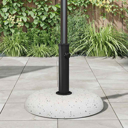Sonnenschirmständer Weiß, Schwarz 45 x 45 x 40 cm Beton, Metall