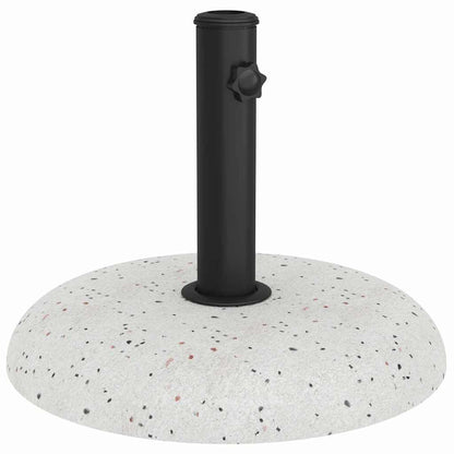 Sonnenschirmständer Weiß, Schwarz 45 x 45 x 40 cm Beton, Metall