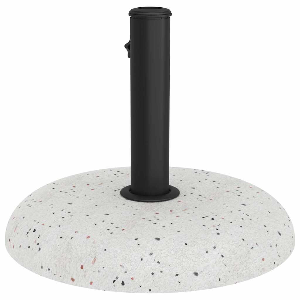Sonnenschirmständer Weiß, Schwarz 45 x 45 x 40 cm Beton, Metall