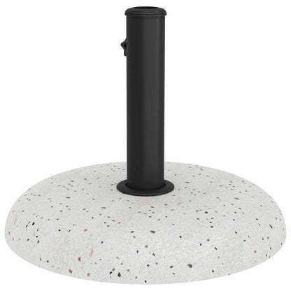 Sonnenschirmständer Weiß, Schwarz 45 x 45 x 40 cm Beton, Metall
