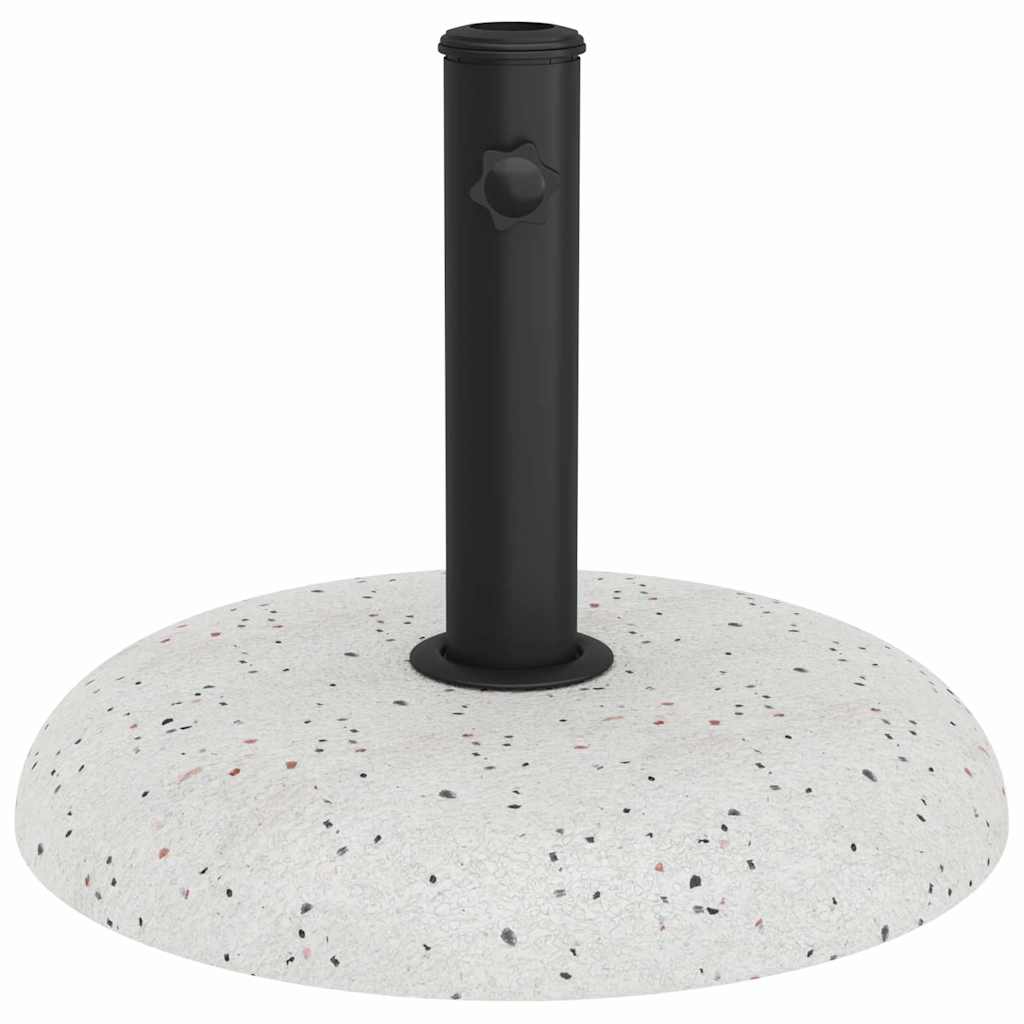 Sonnenschirmständer Weiß, Schwarz 45 x 45 x 40 cm Beton, Metall
