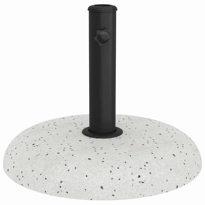 Sonnenschirmständer Weiß, Schwarz 45 x 45 x 40 cm Beton, Metall