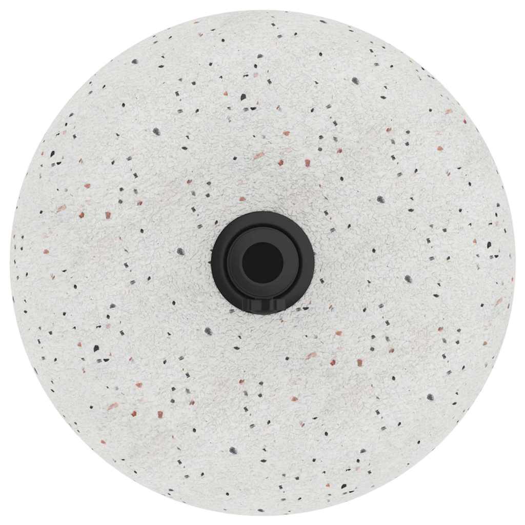 Sonnenschirmständer Weiß, Schwarz 45 x 45 x 40 cm Beton, Metall