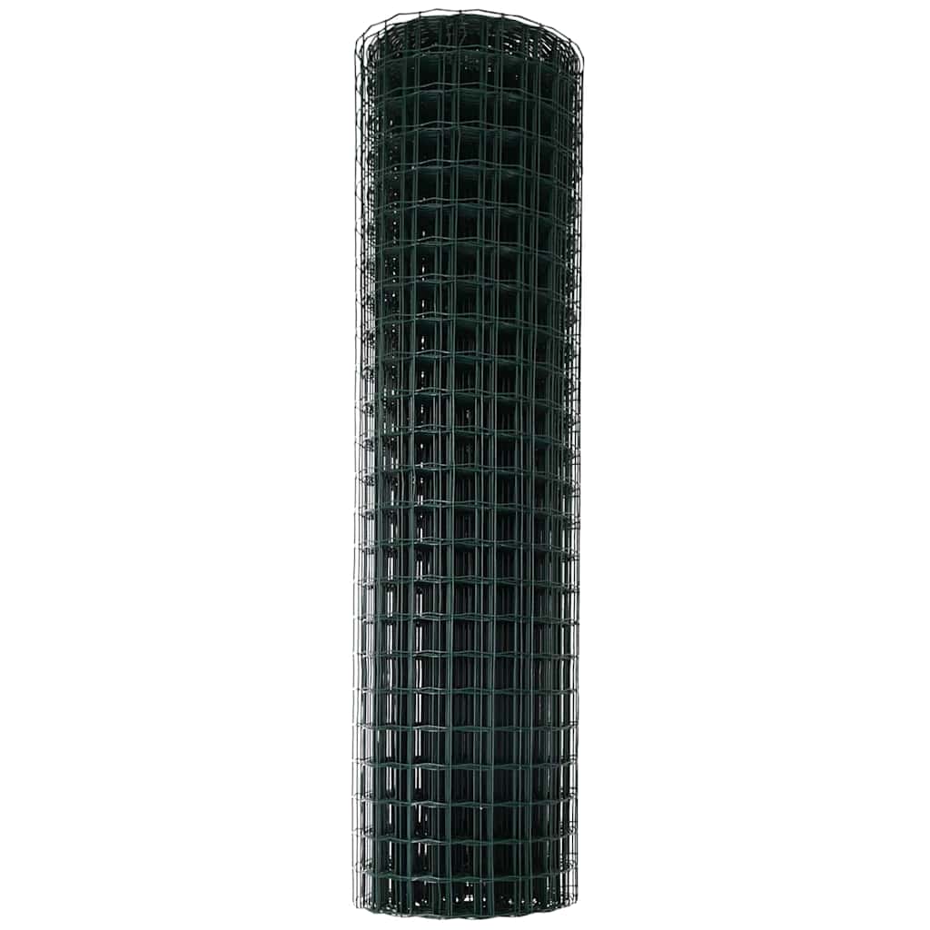 Eurozaun Grün 1 x 10 m PVC-beschichtetes Eisen