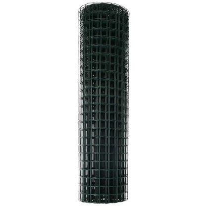 Eurozaun Grün 1 x 10 m PVC-beschichtetes Eisen