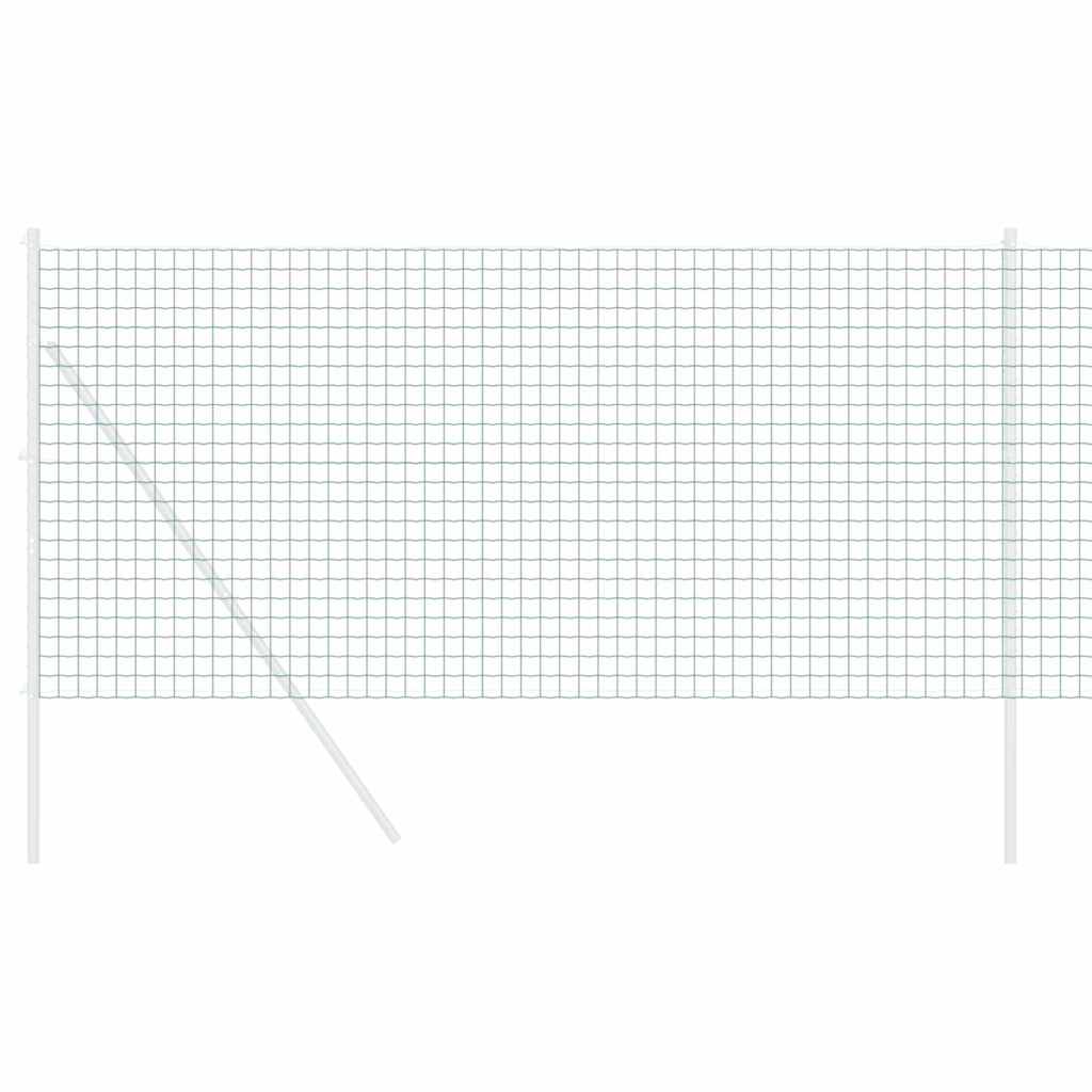 Eurozaun Grün 1 x 10 m PVC-beschichtetes Eisen