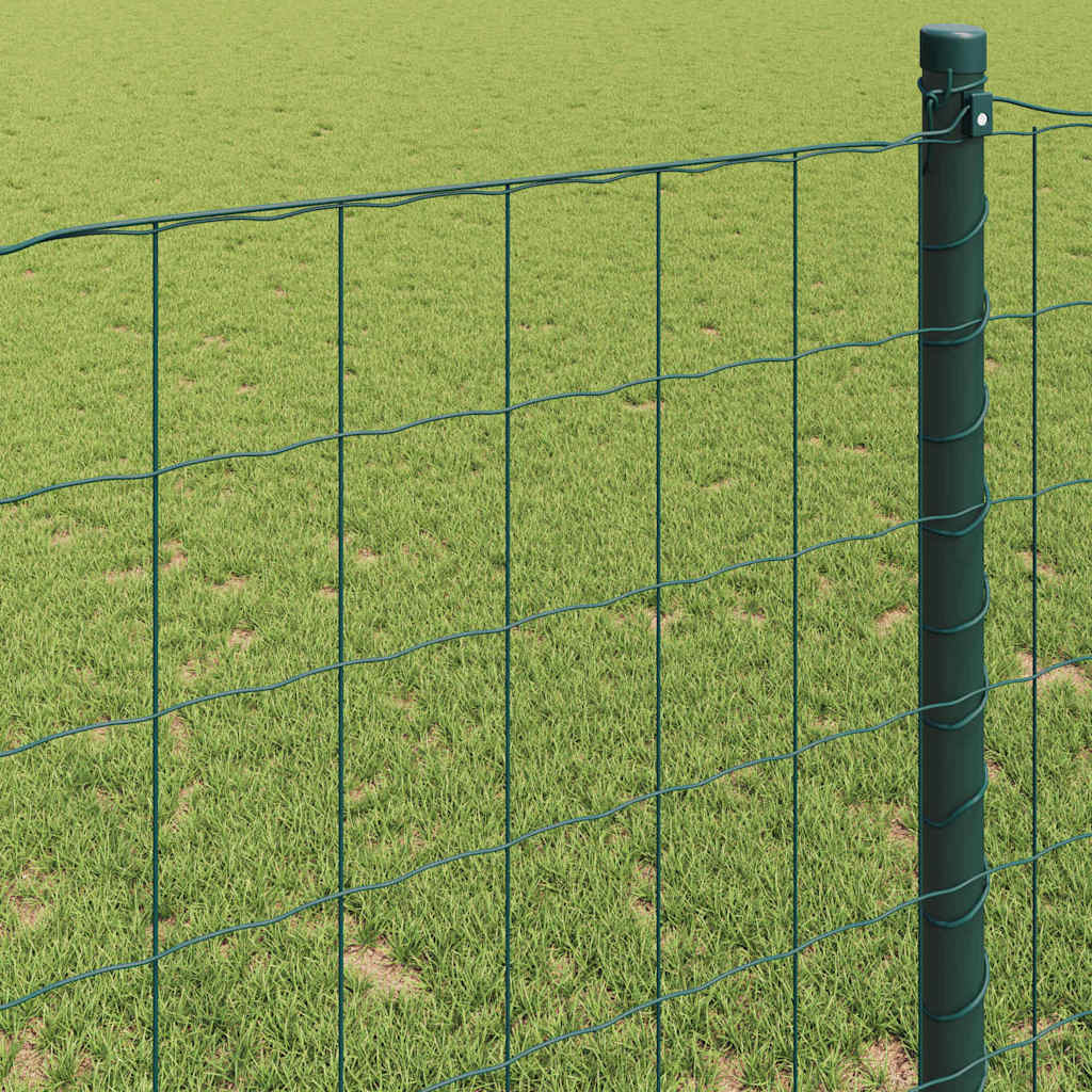 Eurozaun Grün 0,4 x 10 m PVC-beschichtetes Eisen