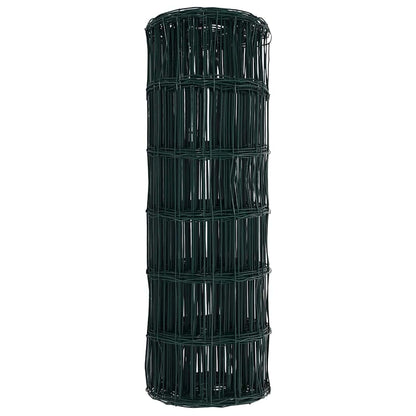 Eurozaun Grün 0,6 x 10 m PVC-beschichtetes Eisen