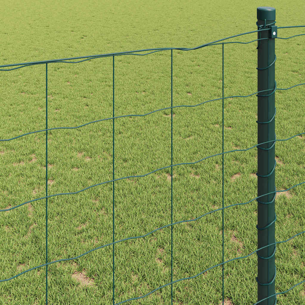 Eurozaun Grün 1,6 x 10 m PVC-beschichtetes Eisen