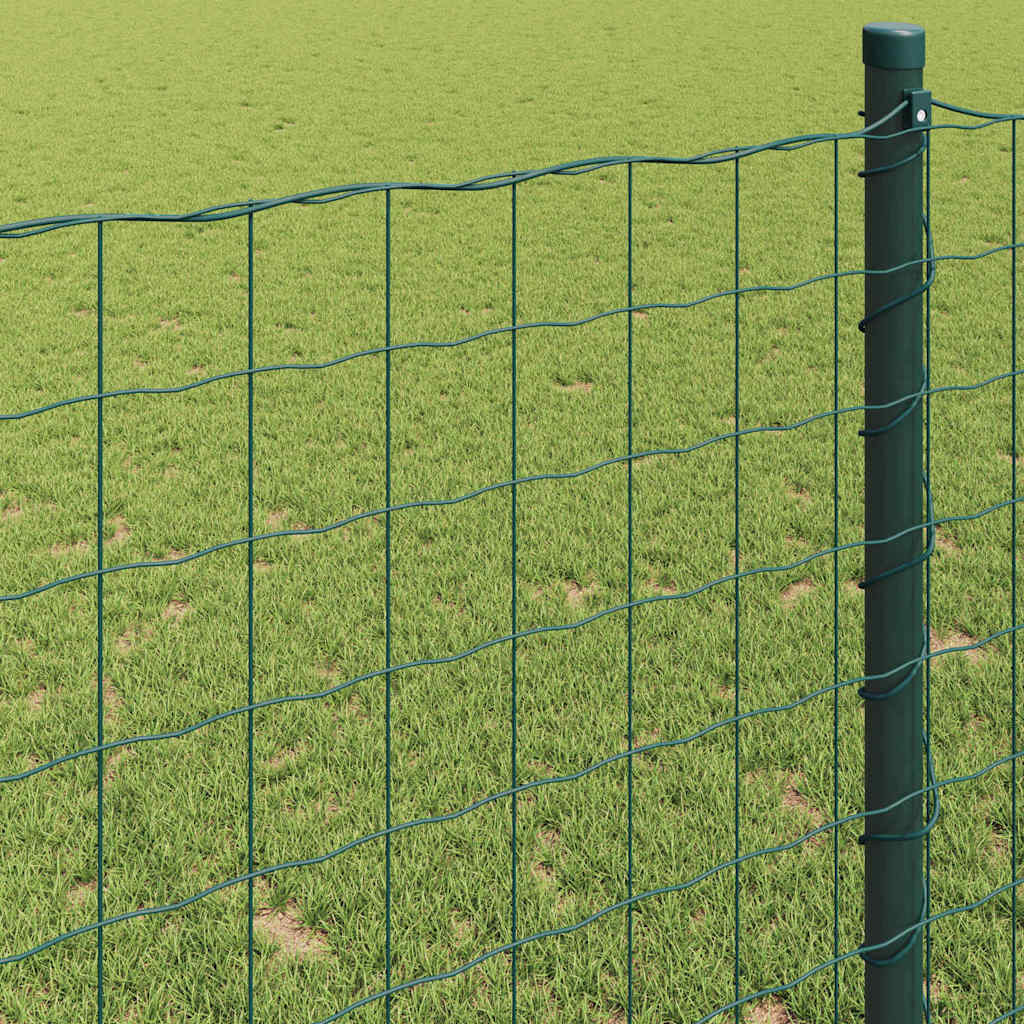 Eurozaun Grün 1,4 x 10 m PVC-beschichtetes Eisen