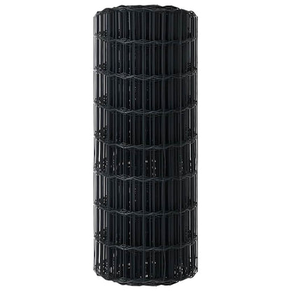 Eurozaun Grau 0,4 x 10 m PVC-beschichtetes Eisen