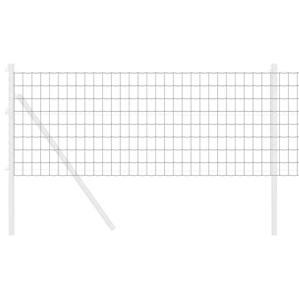 Eurozaun Grau 0,4 x 10 m PVC-beschichtetes Eisen