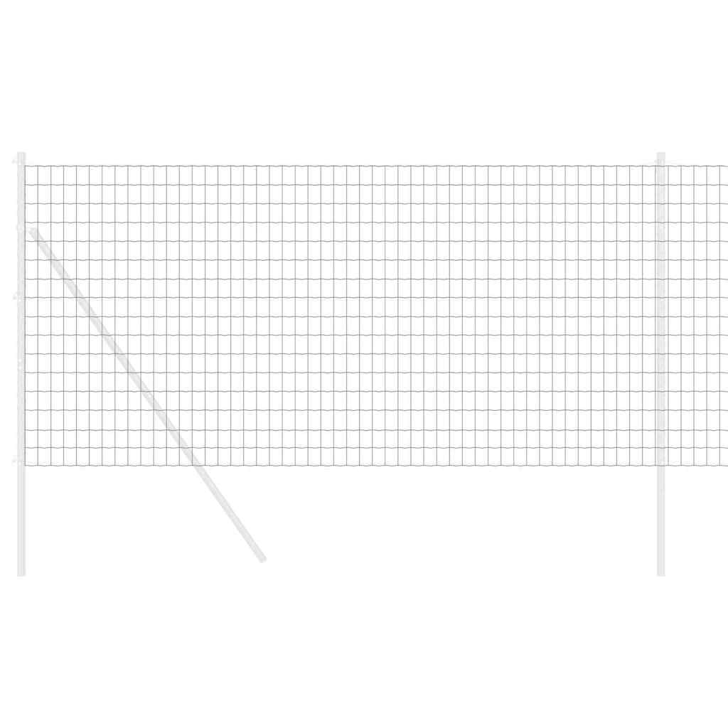 Eurozaun Grau 1.4 x 10 m PVC-beschichtetes Eisen