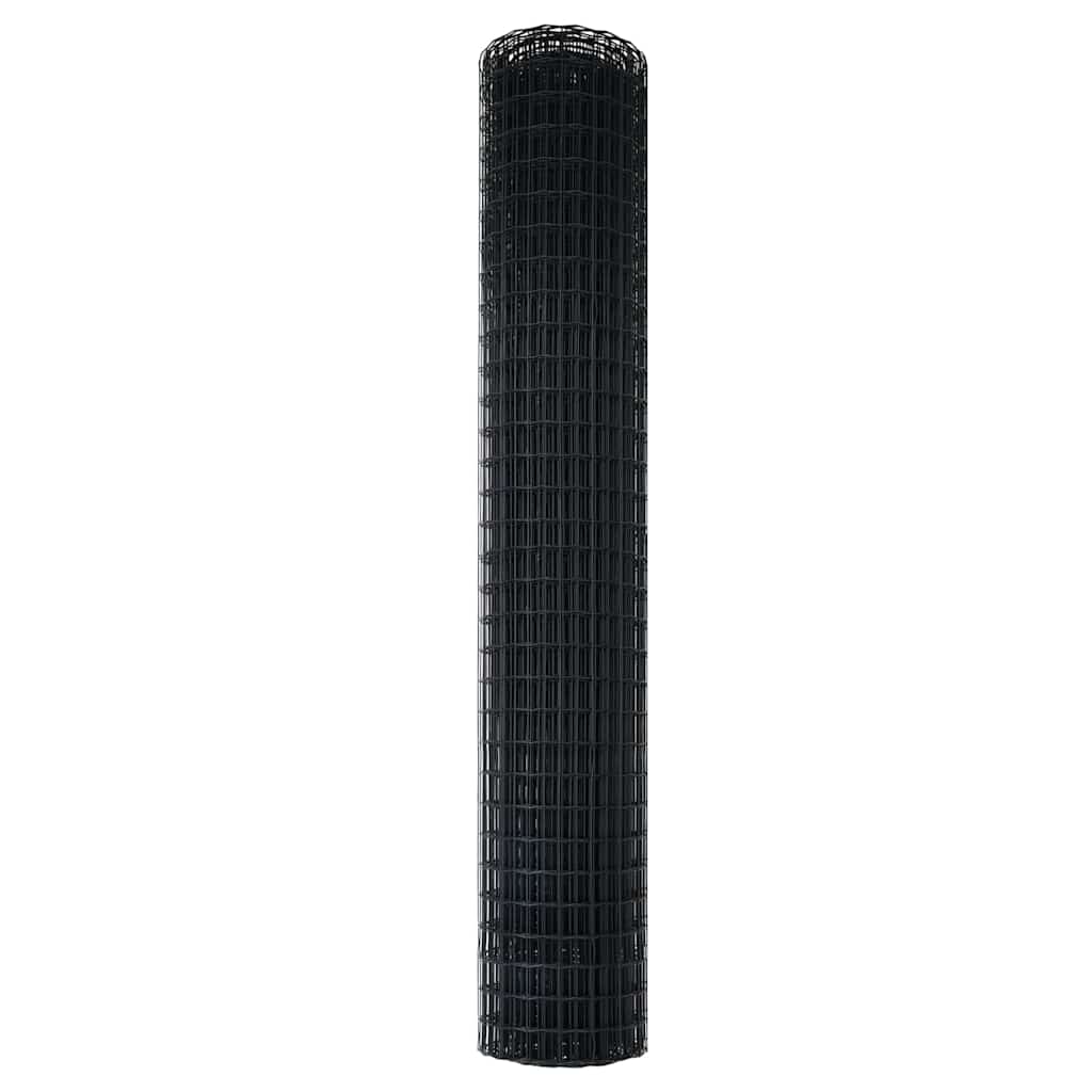 Eurozaun Grau 1.5 x 10 m PVC-beschichtetes Eisen