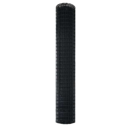 Eurozaun Grau 1.5 x 10 m PVC-beschichtetes Eisen