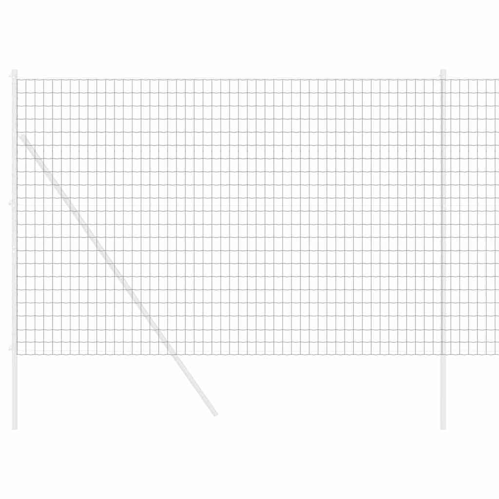 Eurozaun Grau 1.5 x 10 m PVC-beschichtetes Eisen