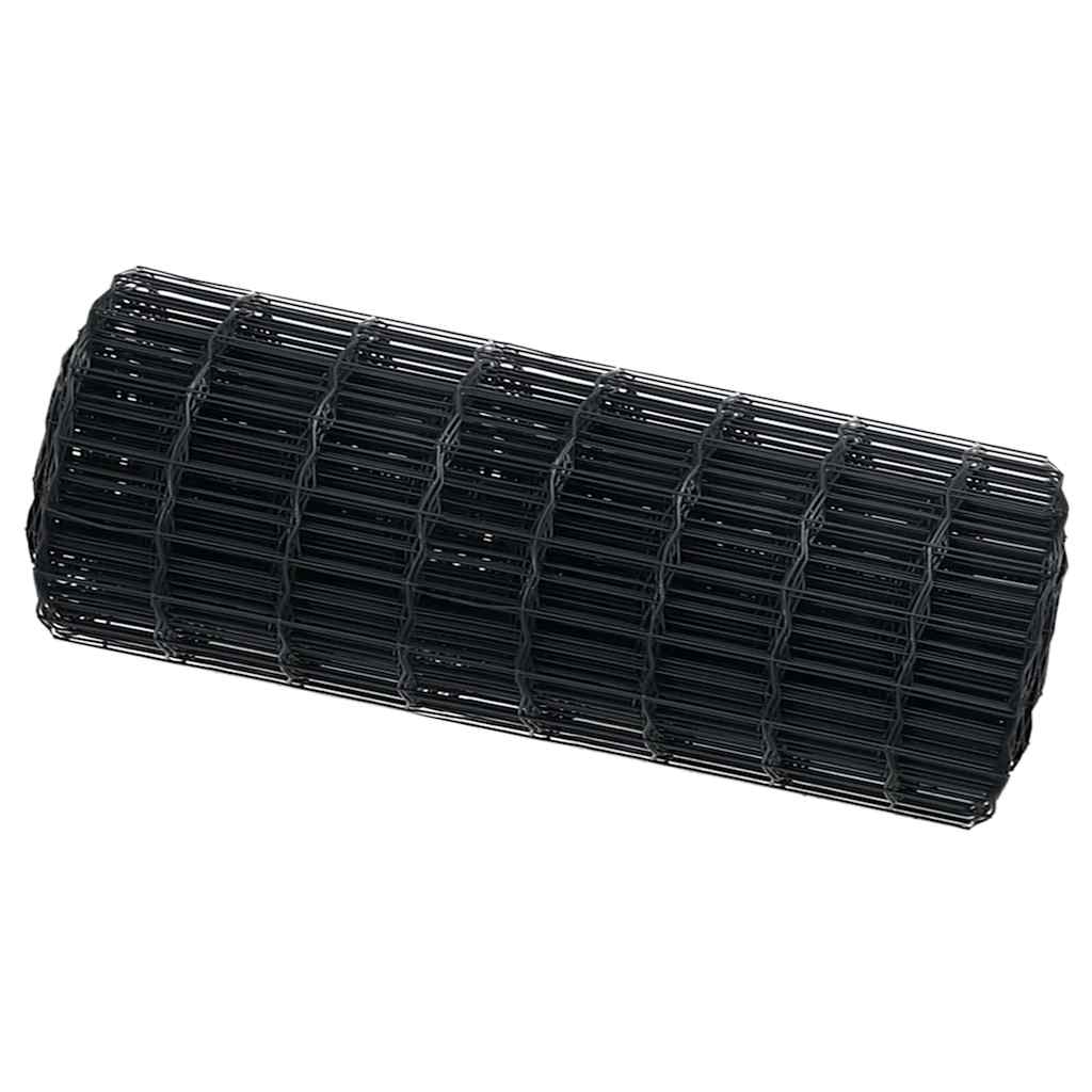 Eurozaun Grau 0.8 x 10 m PVC-beschichtetes Eisen
