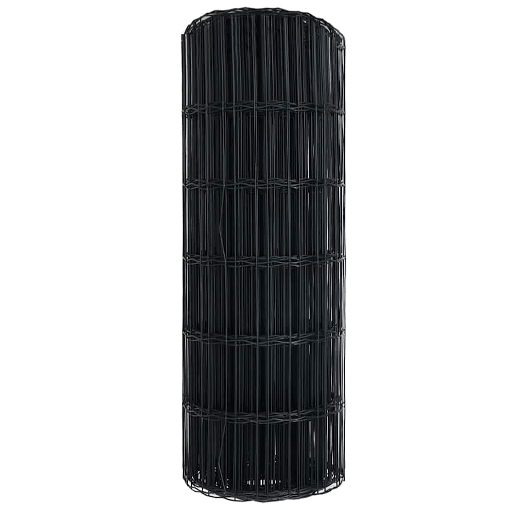 Eurozaun Grau 0.8 x 10 m PVC-beschichtetes Eisen